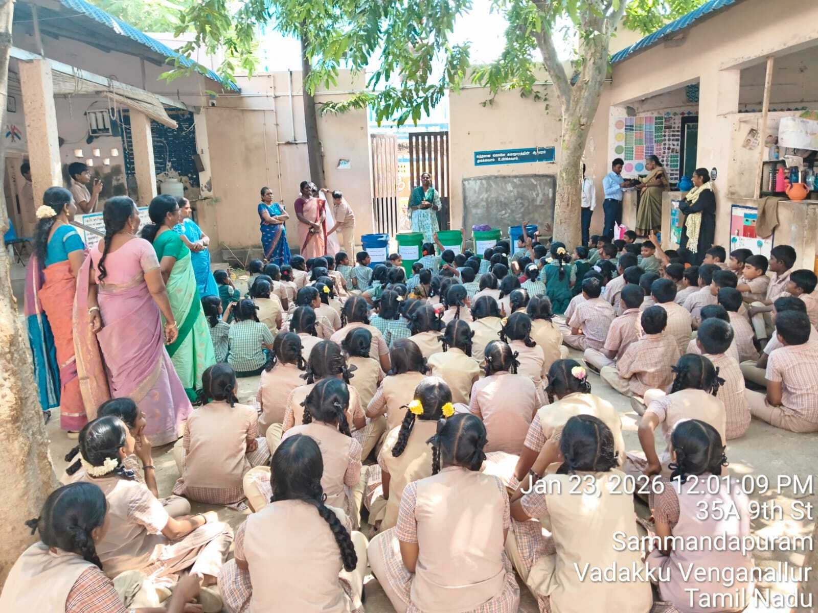 Republic Day Initiative Promotes Clean and Green Schools in Rajapalayam