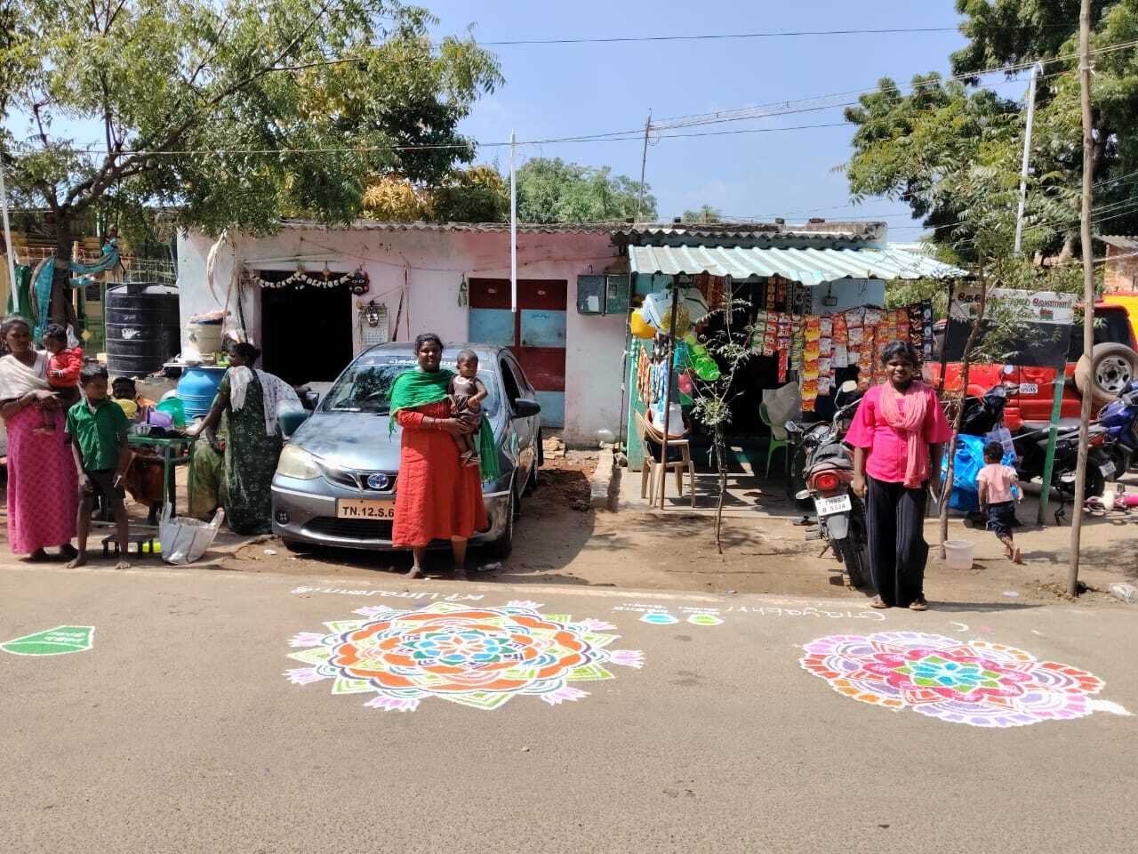 Pongal Rangoli Competition Brings Community Together in Rajapalayam