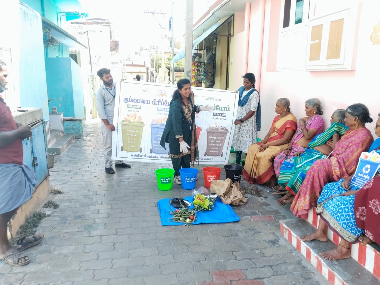 Four-Bin Waste Segregation Drive Reaches 400 Residents Across Nine Wards